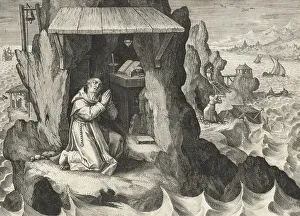 The Hermit Gudwaldus, from Sylvae Sacrae by Rafael Sadeler (c)