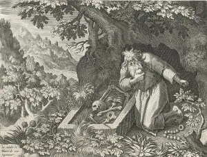 The Hermit Jacob, from Sylvae Sacrae by Rafael Sadeler (c)