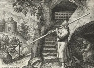 The Hermit Theodorus, from Sylvae Sacrae by Rafael Sadeler (c)