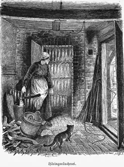 Herring smokehouse on Ruegen, Baltic Sea