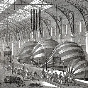 Herstellung von Beobachtungsballons oder Spionageballons fuer Schlachtfeld- und Artilleriebeobachtung