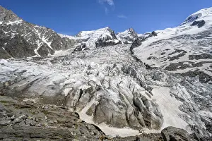 High alpine glaciated mountain landscape