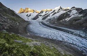 High alpine landscape, sunrise