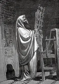 A high priest, highest religious authority in various religious communities
