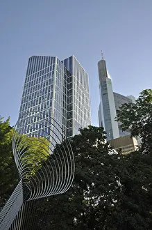 High-rise building, Frankfurt, skyscrapers