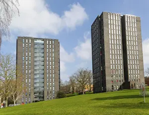 High rise tower blocks student accommodation