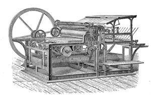 High-speed press with railway movement