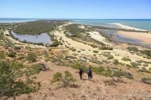 Hikers at Cape Peron, Francois Peron National Park