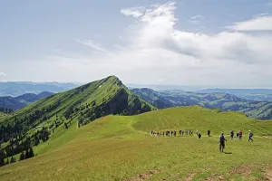 Hiking on the Nagelfluhkette, from the Gelchenwanger Grat to the Hochgrat