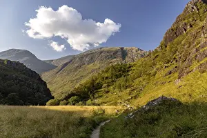 Hiking trail in the high valley