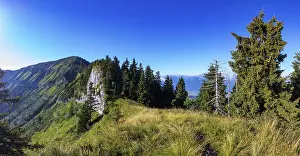 Framed Print : Hiking trail to the Schlenken past the Jaegernase