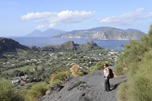 Hiking on Vulcano Crater