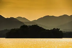 Hills at West Lake at sunset, Xihu