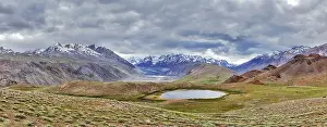 Himalayan landscape panorama in Spiti valley