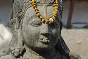 Category Buddhism Prints: Hinduistic statue, Durbar Square Tempel