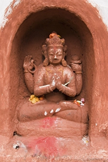 Hinduistic statue, Swayambhunat Tempel