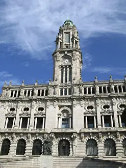 Historic architecture, the famous town hall of Porto