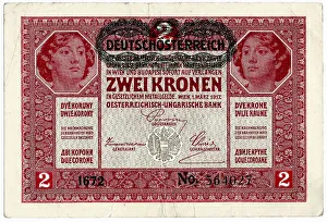 Historic banknote, Austria, German Empire