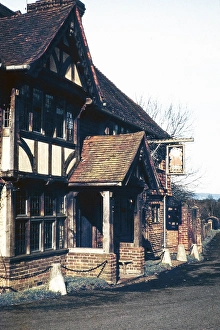 Historic building King Henry 8th Pub Hotel, Hever, Kent, England, UK 1960