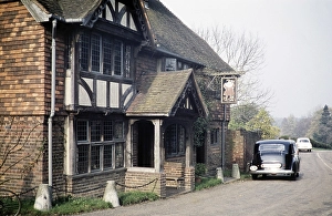 Historic building King Henry VIII, Hotel, Hever, Kent, England, UK, November 1958