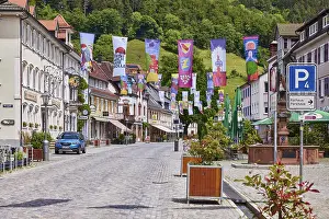Historic buildings, old town, cobblestones
