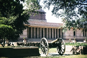 Historic cannon in the National Palace, New Delhi, India, 1980, Asia
