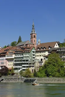 Historic centre of Laufenburg on the Rhine River