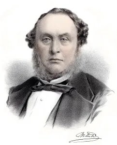 Historic chromolithography from the 19th century