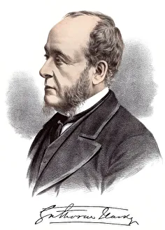 Historic chromolithography from the 19th century