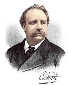 Historic chromolithography from the 19th century
