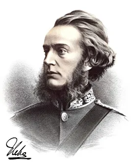 Historic chromolithography from the 19th century