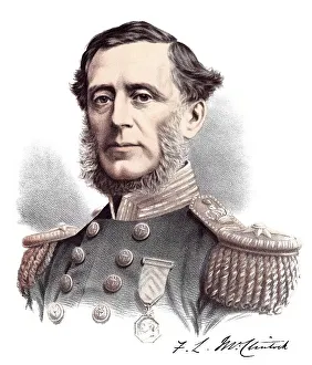 Historic chromolithography from the 19th century
