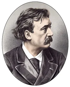 Historic chromolithography from the 19th century