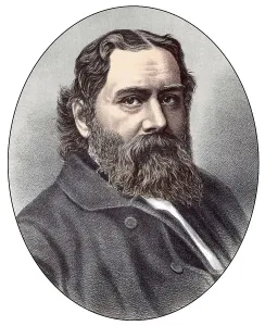 Historic chromolithography from the 19th century
