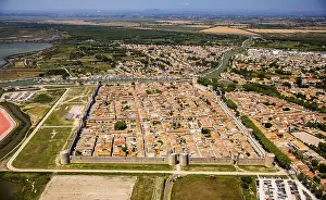 Historic city centre in the fortified quadrangle of Aigues-Mortes