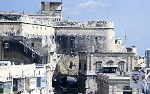 Historic city centre of Valletta, Malta, seen from the ship, 1998, Europe
