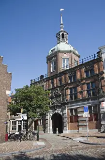 Historic city gatehouse building