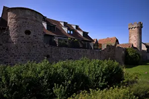 Historic city wall, defence defence tower