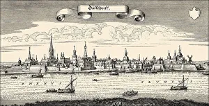 Historic cityscape of Duesseldorf