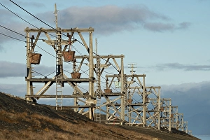 Historic coal cable car, landmark