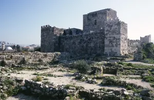 Historic crusader castle, Byblos, Lebanon 1998