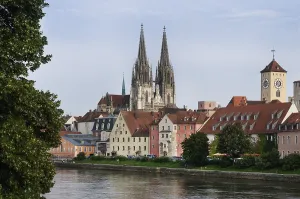 Historic district, view across the Danube River