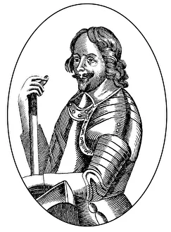 Historic drawing, portrait of Alexander Leslie