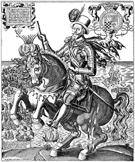 Historic drawing, portrait of Charles Howard