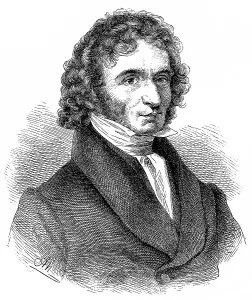 Historic drawing, portrait of Niccolo or Nicolo Paganini