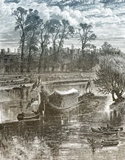 Historic drawing, royal cruise
