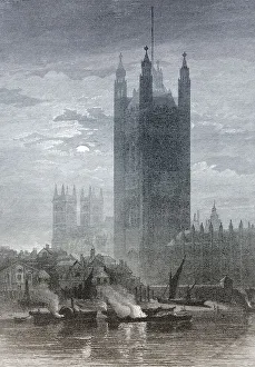 Historic drawing, Victoria Tower