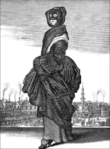 Historic drawing, winter of 1643