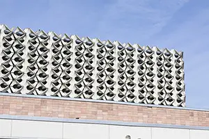 Historic facade in the style of Eastern Modernism