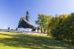 Historic fortified church in Dornthal
